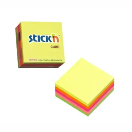 ΧΑΡΤΑΚΙΑ ΚΥΒΟΥ ΧΡΩΜΑΤΙΣΤΑ ΑΝΤΑΛΛΑΚΤΙΚΑ 9x9cm 500Φ.