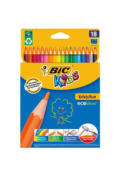 ΞΥΛΟΜΠΟΓΙΕΣ BIC KIDS EVOLUTION 18ΤΕΜ.