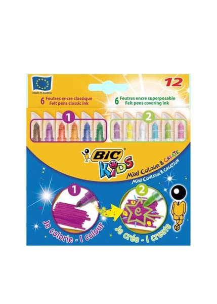 ΜΑΡΚΑΔΟΡΟΙ BIC KIDS MINI COLOUR AND CREATE 12TEM.