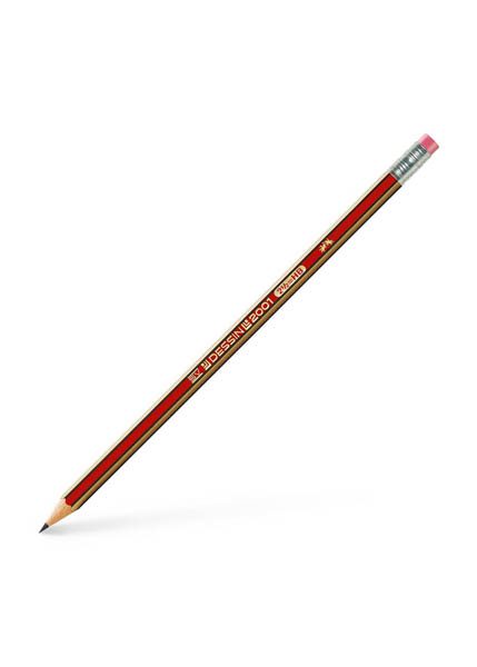 ΜΟΛΥΒΙ FABER CASTELL DESSIN 2001 2B ΜΕ ΓΟΜΑ