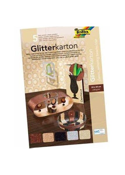 ΧΑΡΤΟΝΙΑ GLITTER CLASSIC FOLIA 24x34cm 300gr.
