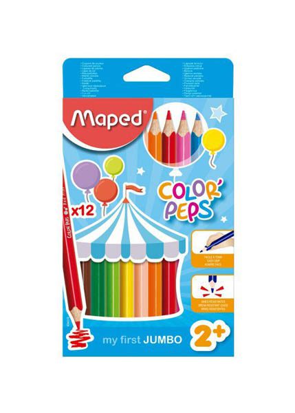 ΞΥΛΟΜΠΟΓΙΕΣ MAPED COLOR'PEPS ΧΟΝΤΡΕΣ 12ΤΕΜ.