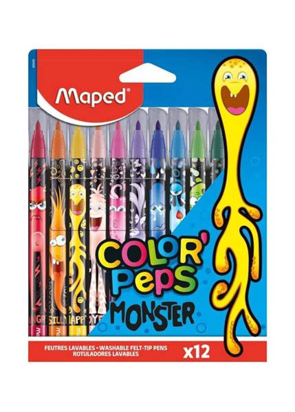 MAPED ΜΑΡΚΑΔΟΡΟΙ COLOR PEPS MONSTER 12 ΤΕM.