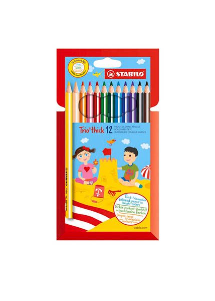 ΞΥΛΟΜΠΟΓΙΕΣ STABILO TRIO 203 THICK 12ΤΕΜ.