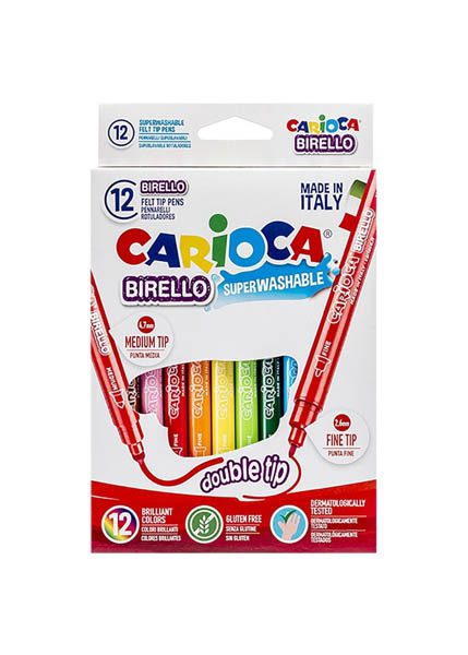 CARIOCA ΜΑΡΚΑΔΟΡΟΙ BIRELLO SUPERWASHABLΕ 12 ΤΕΜ.