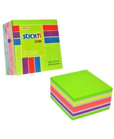 ΧΑΡΤΑΚΙΑ STICK'N ΚΥΒΟΣ ΧΡΩΜΑΤΙΣΤΟΣ ΑΣΟΡΤΙ 76x76cm 400Φ