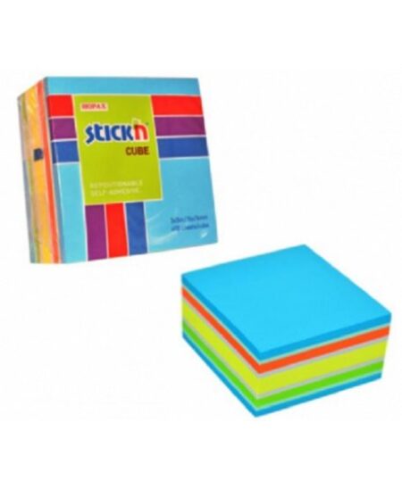 ΧΑΡΤΑΚΙΑ STICK'N ΚΥΒΟΣ ΧΡΩΜΑΤΙΣΤΟΣ ΑΣΟΡΤΙ 76x76cm 400Φ