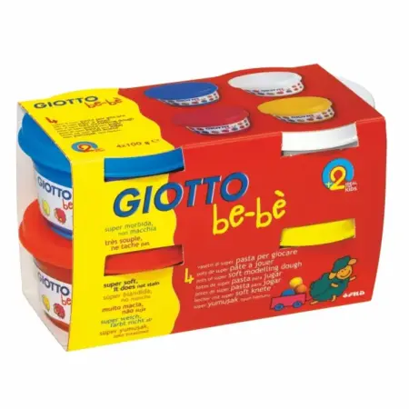 ΠΛΑΣΤΟΖΥΜΑΡΑΚΙΑ GIOTTO BE-BE ΣΕΤ 4 ΧΡΩΜΑΤΑ 100gr