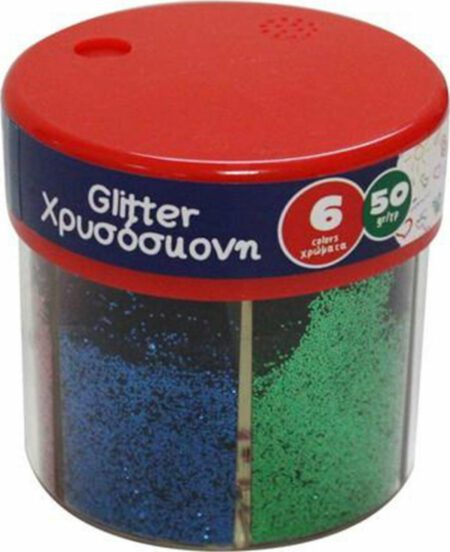 ΧΡΥΣΟΣΚΟΝΗ GLITTER THE LITTLES 6 ΧΡΩΜΑΤΑ 50gr