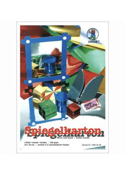 ΜΕΤΑΛΛΙΖΕ ΧΑΡΤΟΝΙ ΜΟΝΗΣ ΟΨΗΣ URSUS SPIEGELKARTON 5TEM. 23x33cm