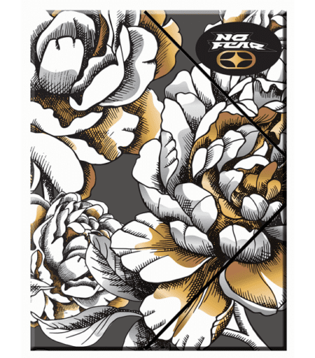 ΝΤΟΣΙΕ ΛΑΣΤΙΧΟ A4 NO FEAR GOLD FLOWERS
