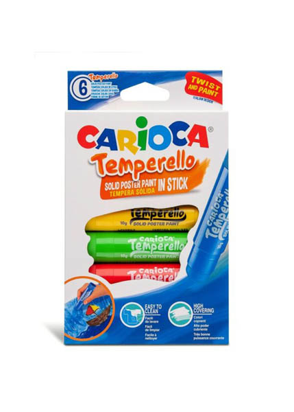 ΜΑΡΚΑΔΟΡΟΙ CARIOCA TEMPERELLO 6 ΧΡΩΜΑΤΑ