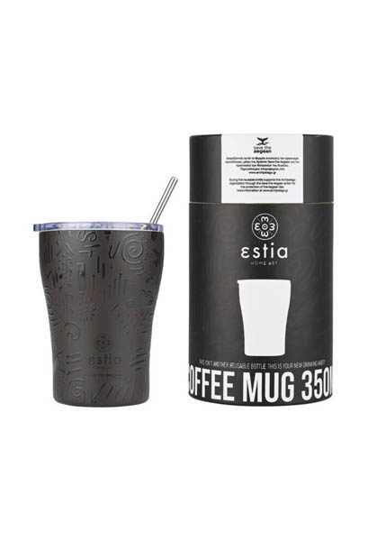 ΘΕΡΜΟΣ COFFEE MUG SAVE THE AEGEAN 350ml NOIR ECHO