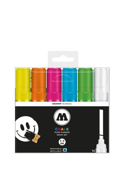 ΜΑΡΚΑΔΟΡΟΙ MOLOTOW CHALK 4mm 6TEM.