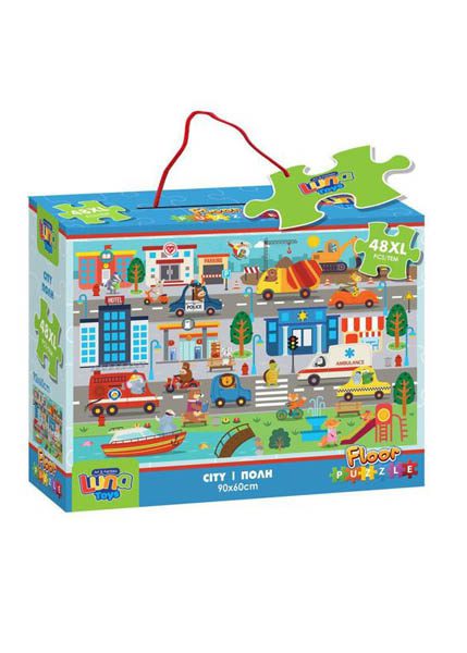 ΠΑΖΛ ΔΑΠΕΔΟΥ LUNA ΠΟΛΗ 48ΤΕΜ XL 90x60cm