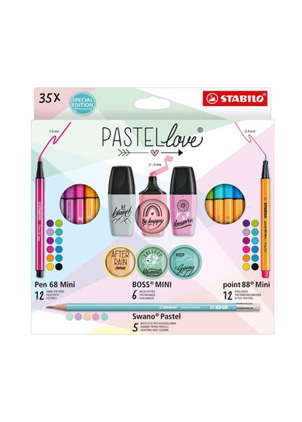 ΣΕΤ STABILO PASTELLOVE 35ΤΕΜ (MINI 68,88,BOSS,PENCIL)