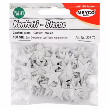 ΔΙΑΚΟΣΜΗΤΙΚΑ ΧΑΡΤΙΝΑ ΑΣΤΕΡΙΑ GLITTER ΑΣΗΜΙ Φ20mm 100τεμ.