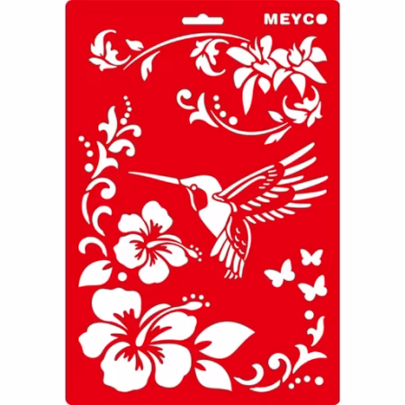 ΣΤΕΝΣΙΛ MEYCO DECOUPAGE 20x31cm HUMMING BIRD