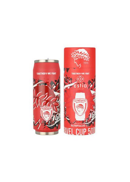 ΘΕΡΜΟΣ TRAVEL CUP OLYMPIACOS BC EDITION TOGETHER WE FIGHT 500ml