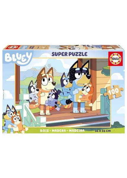 EDUCA ΠΑΖΛ ΞΥΛΙΝΟ 6+ 100 ΚΟΜΜΑΤΙΑ BLUEY