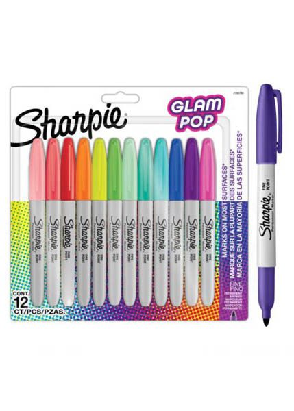 ΜΑΡΚΑΔΟΡΑΚΙΑ SHARPIE FINE GLAM POP ASS.BLISTER 12ΤΜΧ
