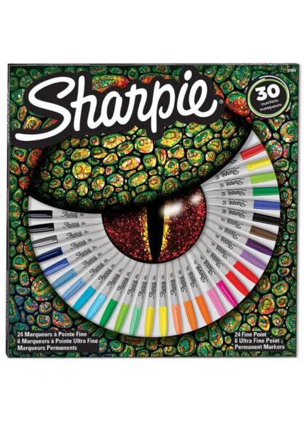 ΜΑΡΚΑΔΟΡΑΚΙΑ SHARPIE FINE PACK30 ΤΜΧ LIZARD
