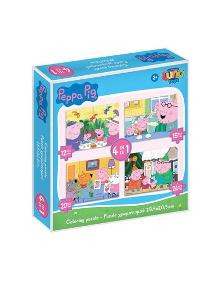 ΠΑΖΛ 4 ΣΕ 1 PEPPA PIG LUNA 71 ΤΕΜ.