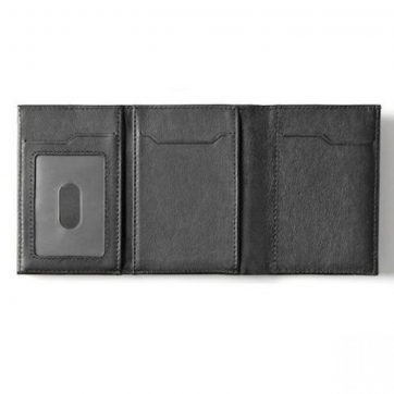 ΠΟΡΤΟΦΟΛΙ ΔΕΡΜΑΤΙΝΟ CACTUS ΜΕ ΤΡΙΠΛΟ RFID 9x12cm ΚΑΦΕ - Image 3