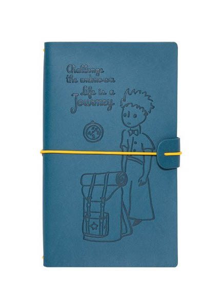 ΤΑΞΙΔΙΩΤΙΚΟ ΤΕΤΡΑΔΙΟ ΔΕΡΜΑΤΙΝΗ THE LITTLE PRINCE 12x20cm