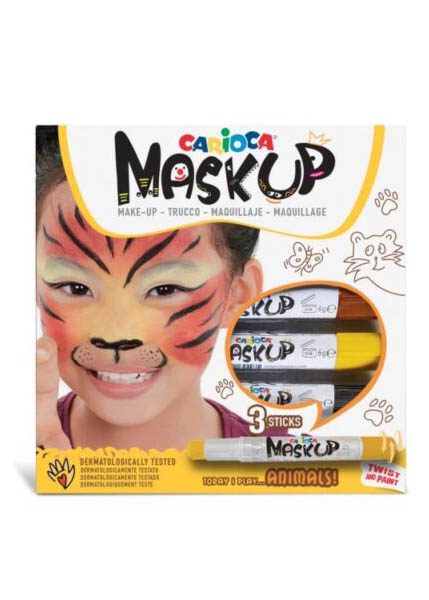 ΧΡΩΜΑΤΑ ΠΡΟΣΩΠΟΥ CARIOCA MASK UP/ 3 ANIMALS 43048