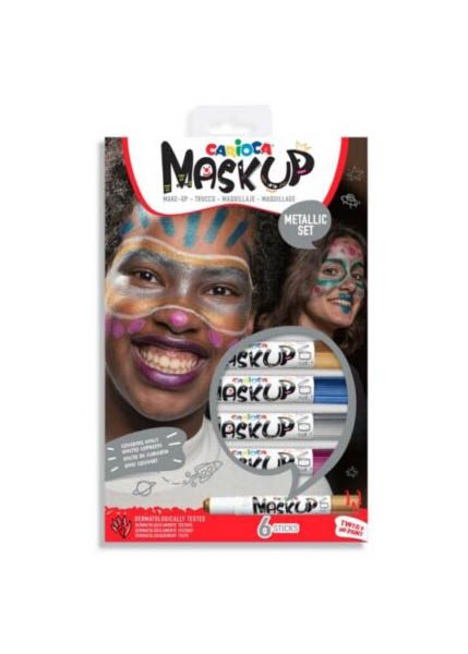 ΧΡΩΜΑΤΑ ΠΡΟΣΩΠΟΥ CARIOCA MASK UP/ 6 METALLIC 43155