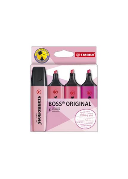 ΜΑΡΚΑΔΟΡΟΙ STABILO BOSS SET/4τεμ SHADES OF PINK