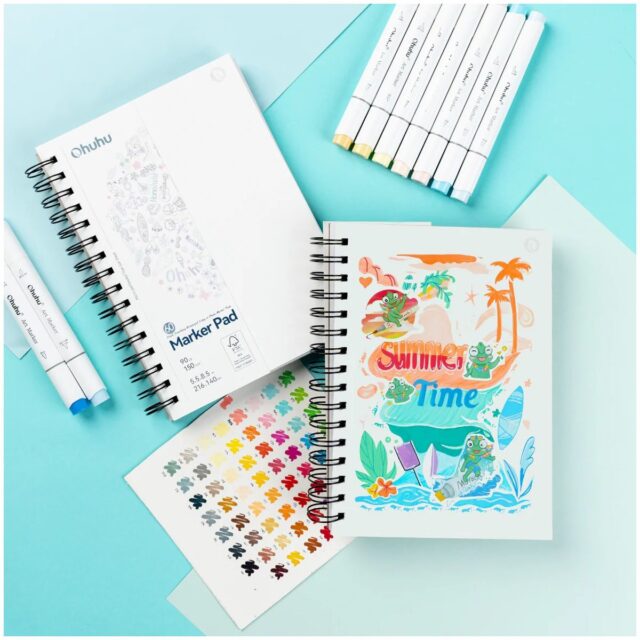 OHUHU SPIRAL SKETCHBOOK BLEEDPROOF 21.6x14.0 150gr - Image 2