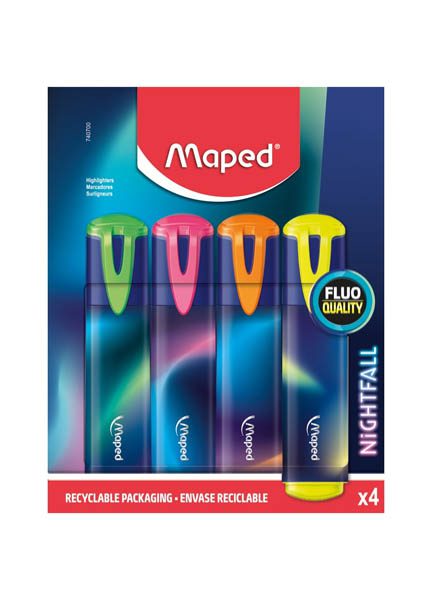 ΥΠΟΓΡΑΜΜΙΣΤΗΣ NIGHTFALL BLISTER X 4 ΤΕΜ