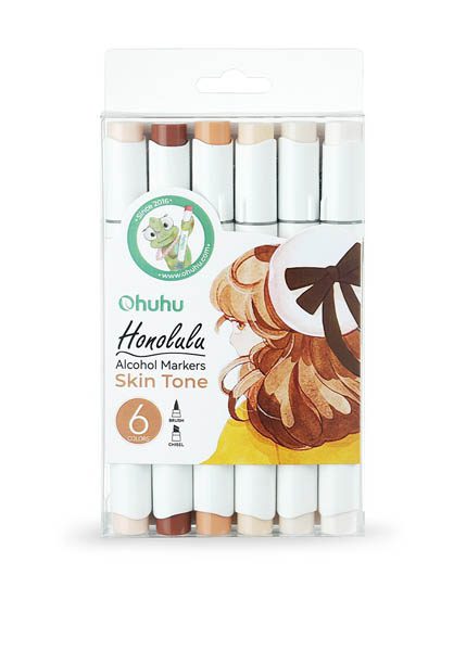 ΜΑΡΚΑΔΟΡΟΙ OHUHU HONOLULU ALCOHOL SET SKIN TONES BRUSH & CHISEL 6TEM.