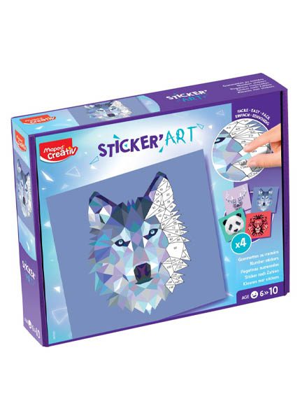 CREATIVE STICKER ART MAPED