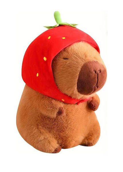 ΛΟΥΤΡΙΝΟ CAPYBARA STRAWBERRY 35cm