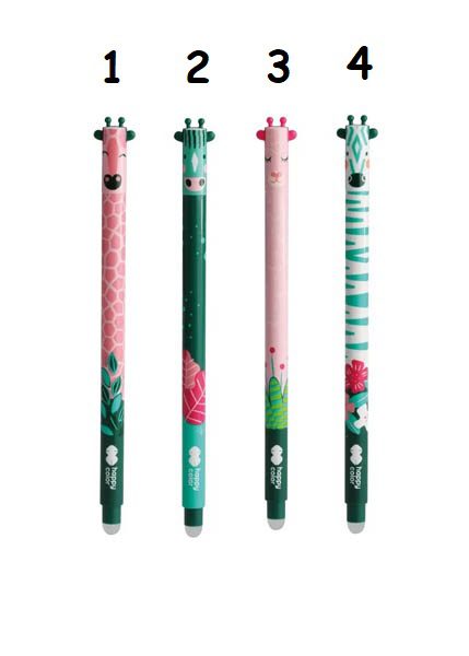 ΣΤΥΛΟ GEL ERASABLE HAPPY COLOR EXOTIC ANIMALS 0,5mm ΜΠΛΕ