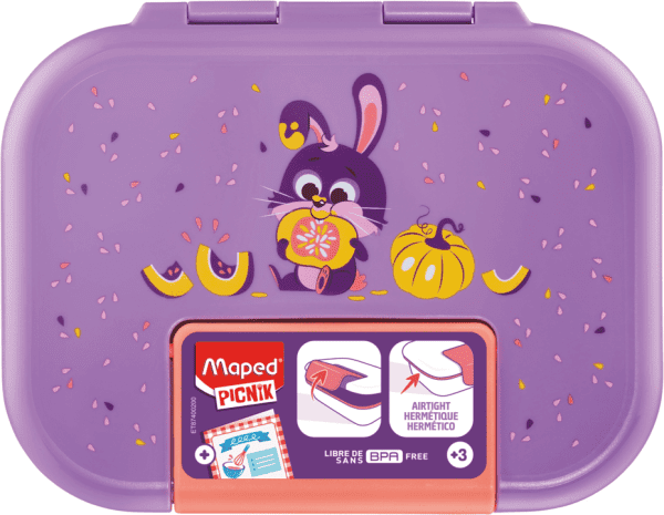 ΦΑΓΗΤΟΔΟΧΕΙΟ MAPED PICNIK ECOZEN MINIZ ΜΩΒ RABBIT 900ML 874102 - Image 2