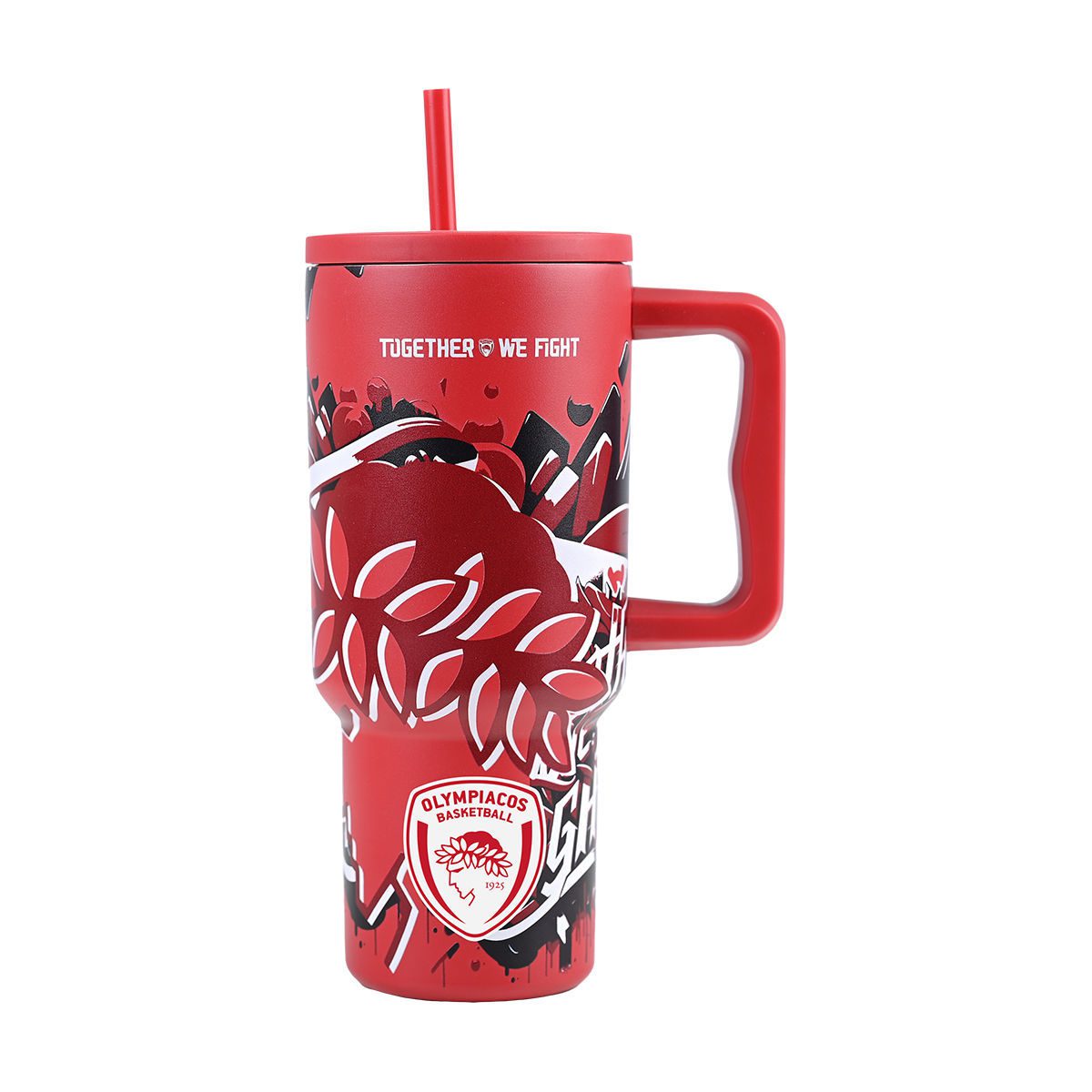 ΘΕΡΜΟΣ STRAW TUMBLER XL OLYMPIACOS BC EDITION 900ml - Image 2