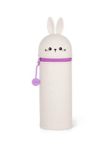 LEGAMI ΚΑΣΕΤΙΝΑ SOFT SILICON PENCIL CASE 2 IN 1 KAWAII BUNNY KA0014