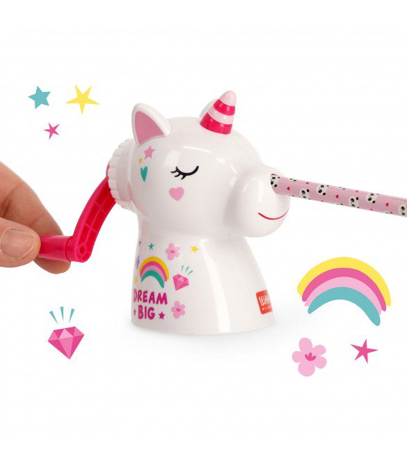 LEGAMI ΞΥΣΤΡΑ ΕΠΙΤΡΑΠΕΖΙΑ ΜΕ ΜΑΝΙΒΕΛΑ DESKTOP PENCIL SHARPENER - DREAM BIG - UNICORN (ΜΟΝΟΚΕΡΟΣ) US0001 - Image 2