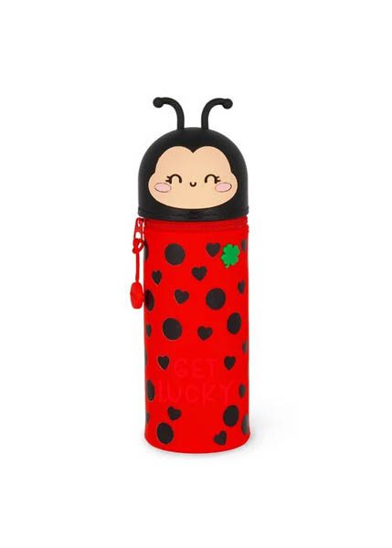 LEGAMI ΚΑΣΕΤΙΝΑ SOFT SILICON PENCIL CASE 2 IN 1 KAWAII LADYBUG ΠΑΣΧΑΛΙΤΣΑ KA0024