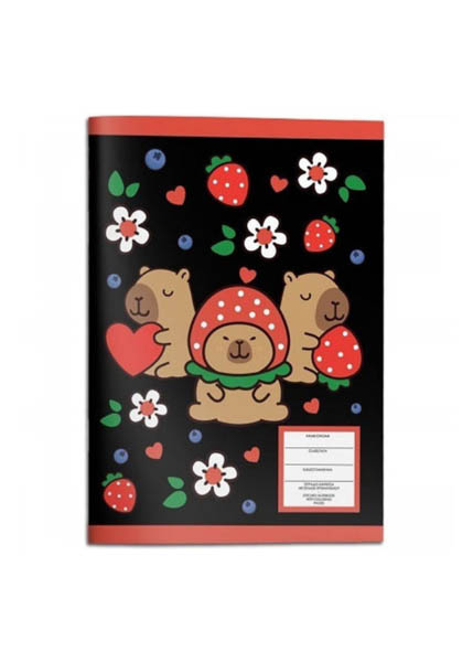 ΤΕΤΡΑΔΙΟ ΚΑΡΦΙΤΣΑ 17x25cm CAPYBARA 40Φ