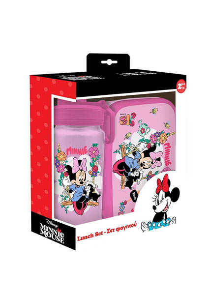 ΦΑΓΗΤΟΔΟΧΕΙΟ PP 800ml & ΠΑΓΟΥΡΙ ΑΛΟΥΜΙΝΙΟΥ 500ml ΣΕΤ MINNIE