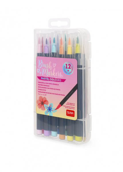 ΜΑΡΚΑΔΟΡΟΙ LEGAMI BRUSH MARKERS PASTEL 12ΤΕΜ. BUMA0002