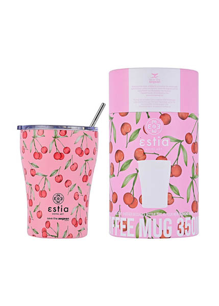 ΘΕΡΜΟΣ ESTIA COFFEE MUG SAVE THE AEGEAN 350ml CHERRY ROSE
