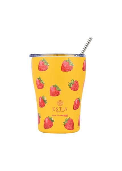 ΘΕΡΜΟΣ ESTIA COFFEE MUG SAVE THE AEGEAN 350ml BERRY BRIGHT